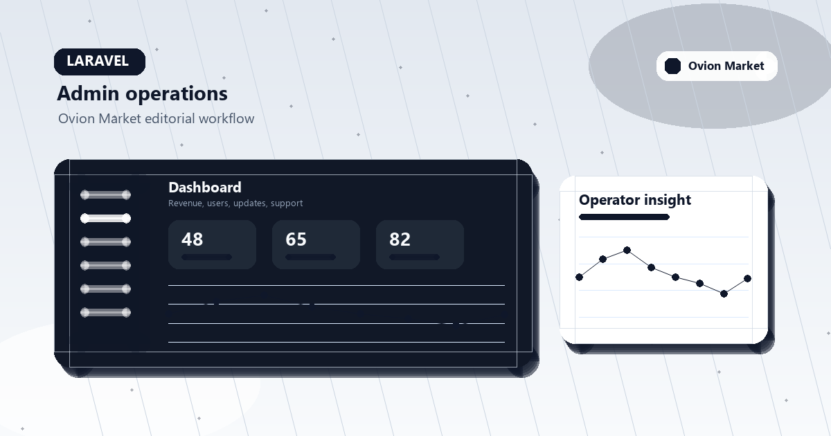 Laravel admin dashboard cards, table filters, and permissions layout